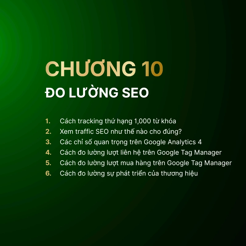 Giáo trình Chương 10: Đo lường hiệu quả SEO qua GA4 & GSC