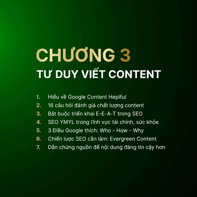 Giáo trình Chương 3: Tư duy viết Content SEO chuẩn Search Intent