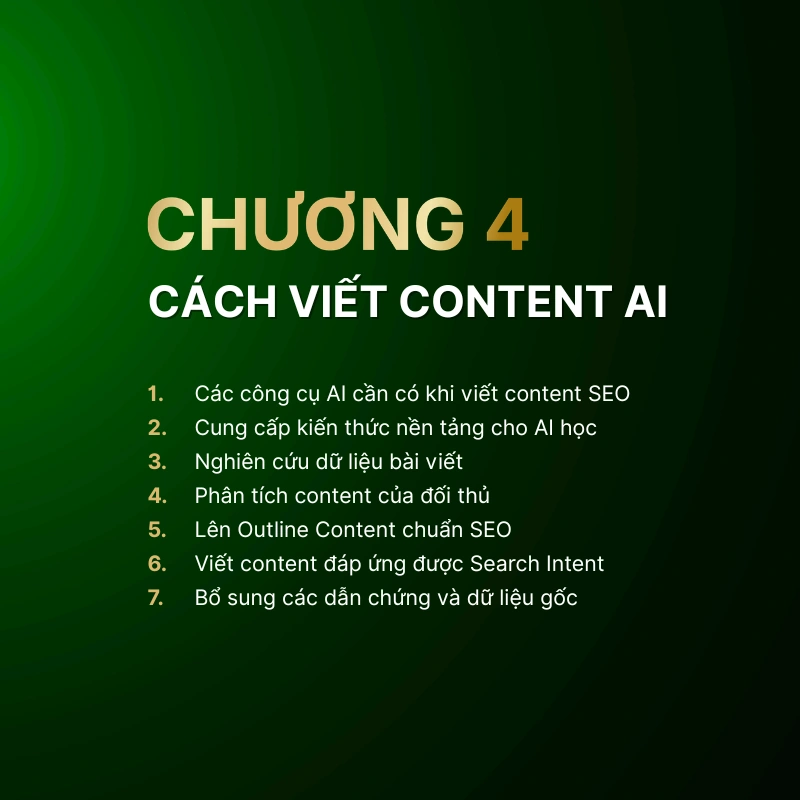 Giáo trình Chương 4: Cách viết content bằng AI tự động hóa