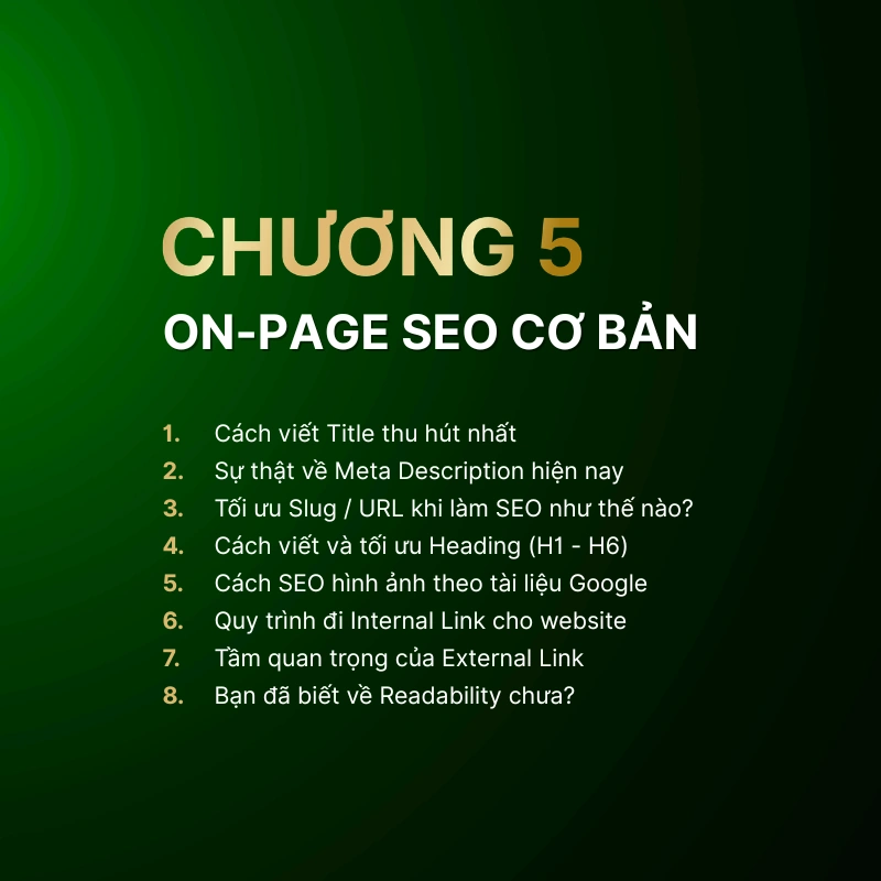 Giáo trình Chương 5: Tối ưu On-page SEO cơ bản chuẩn Rank Math & Yoast