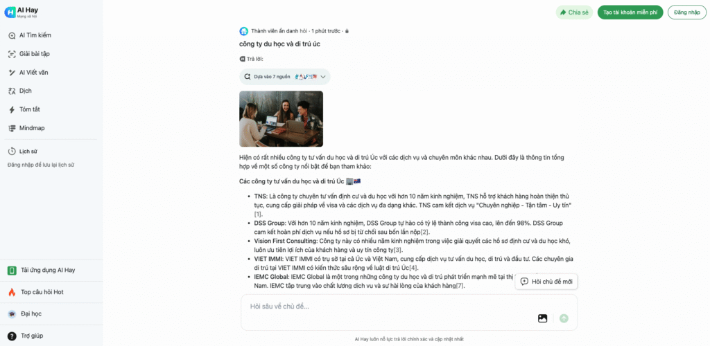 TNS đã sử dụng giải pháp "AI-Friendly SEO Framework" và được AI Hay đề xuất