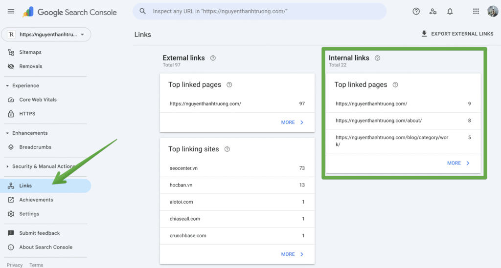 Internal Link là gì? 7 loại và 9 Chiến lược Internal Link tốt, dễ quản lý nhất cho website của bạn 14 Bạn có thể quản lý internal link ở đây