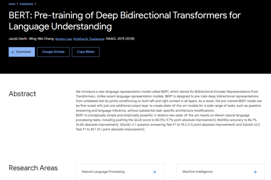 Google Search hoạt động thế nào? Cách Google cải thiện SERP thông qua Deep Learning, QBST và Dữ liệu người dùng 7 Công bố về thuật toán BERT của Google