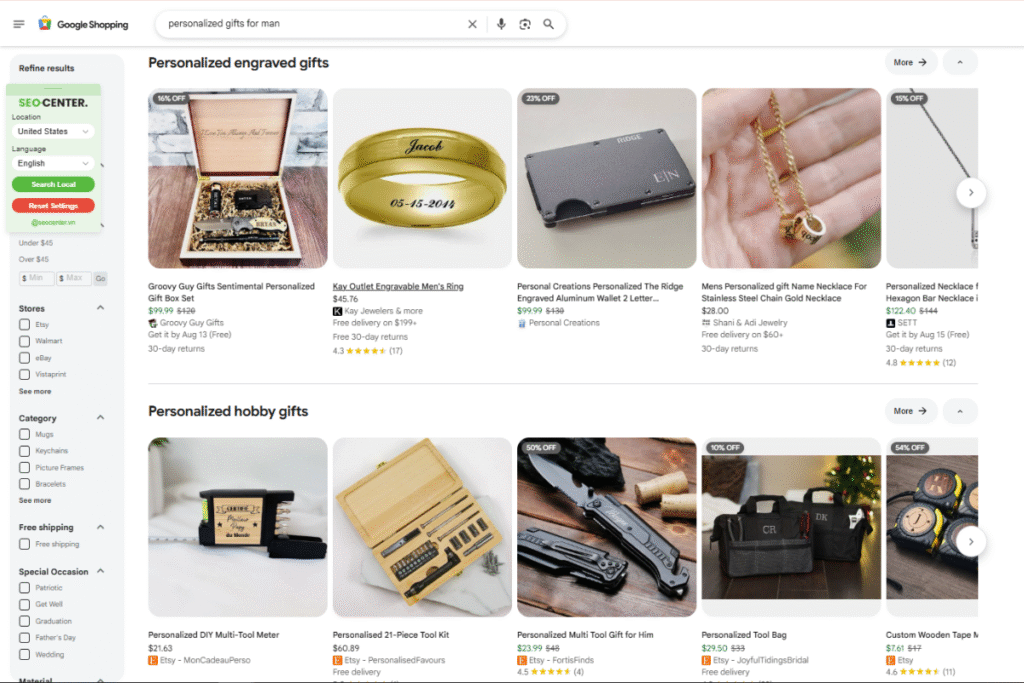 Google Search hoạt động thế nào? Cách Google cải thiện SERP thông qua Deep Learning, QBST và Dữ liệu người dùng 8 Phần hiển thị sản phẩm trên SERP