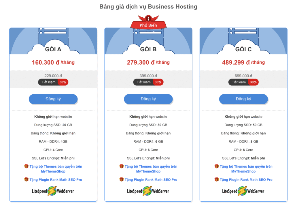 (Review) Đánh giá iNET: Đăng ký tên miền, Hosting, VPS 4 Business Hosting của iNET được đánh giá cao về hiệu suất mạnh mẽ, sử dụng ổ cứng SSD/NVMe, công nghệ CloudLinux và Intel Xeon Platinum, cùng với tính năng bảo mật toàn diện, rất phù hợp cho các website có lưu lượng truy cập lớn và cần xử lý ổn định. Dịch vụ này cung cấp tài nguyên RAM, CPU dồi dào, tích hợp sẵn cPanel dễ sử dụng, và được iNET cung cấp với giá cạnh tranh, hứa hẹn mang lại trải nghiệm tốt cho doanh nghiệp.
