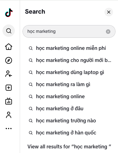 SEO cho Tiktok: Cách xếp hạng video trên Tiktok 3 Nghiên cứu từ khóa trực tiếp trên Tiktok
