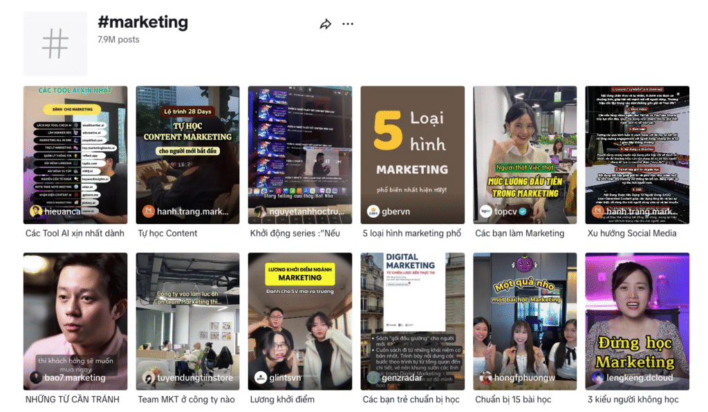 SEO cho Tiktok: Cách xếp hạng video trên Tiktok 4 Sử dụng hastag trên Tiktok