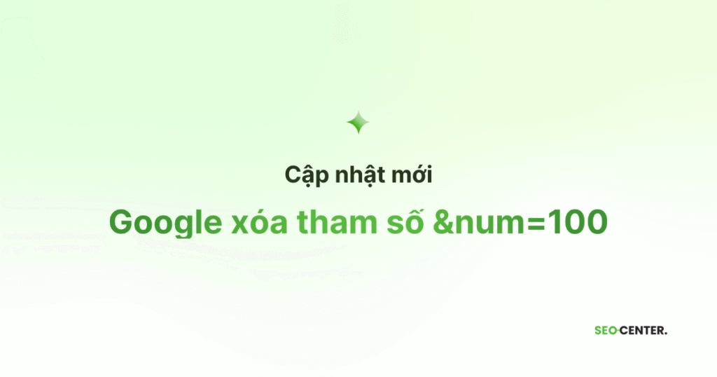 Google xóa tham số &num=100