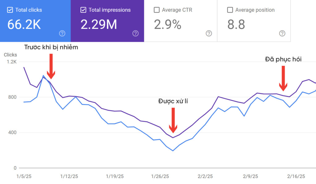Dịch vụ xử lý mã độc website WordPress - Giá từ 2 Triệu 8 xoa ma doc