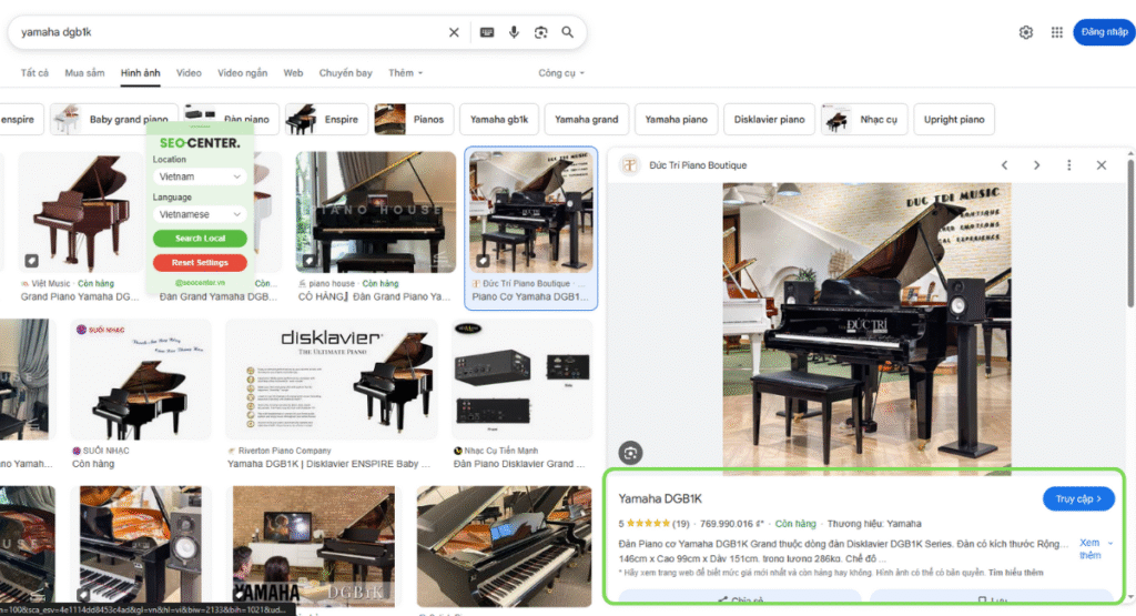 Schema Product là gì? 22 Thuộc tính Product Schema và Cách sử dụng tốt nhất cho SEO 12 Schema Product hiển thị ở Google Hình ảnh