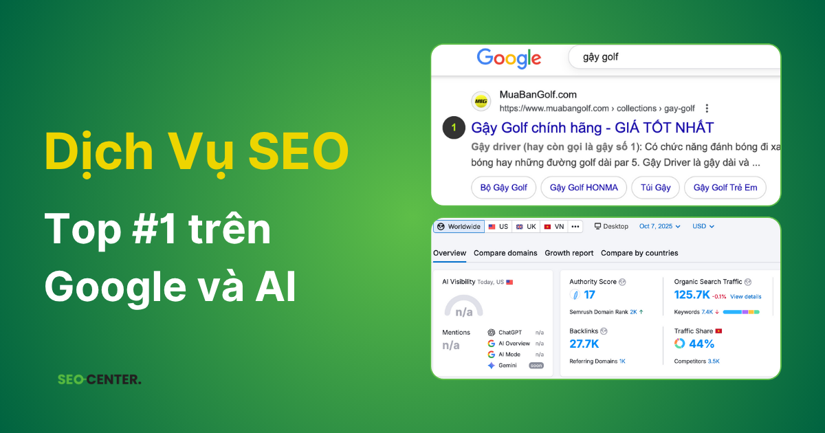 Dịch vụ SEO tổng thể website