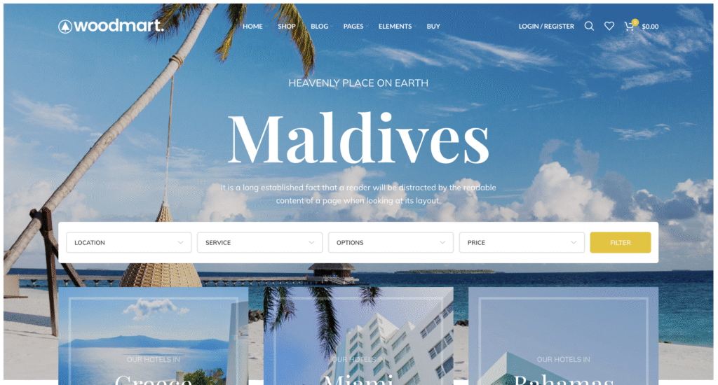 Dịch vụ thiết kế website giá rẻ 4 7. Website du lịch – vé máy bay
