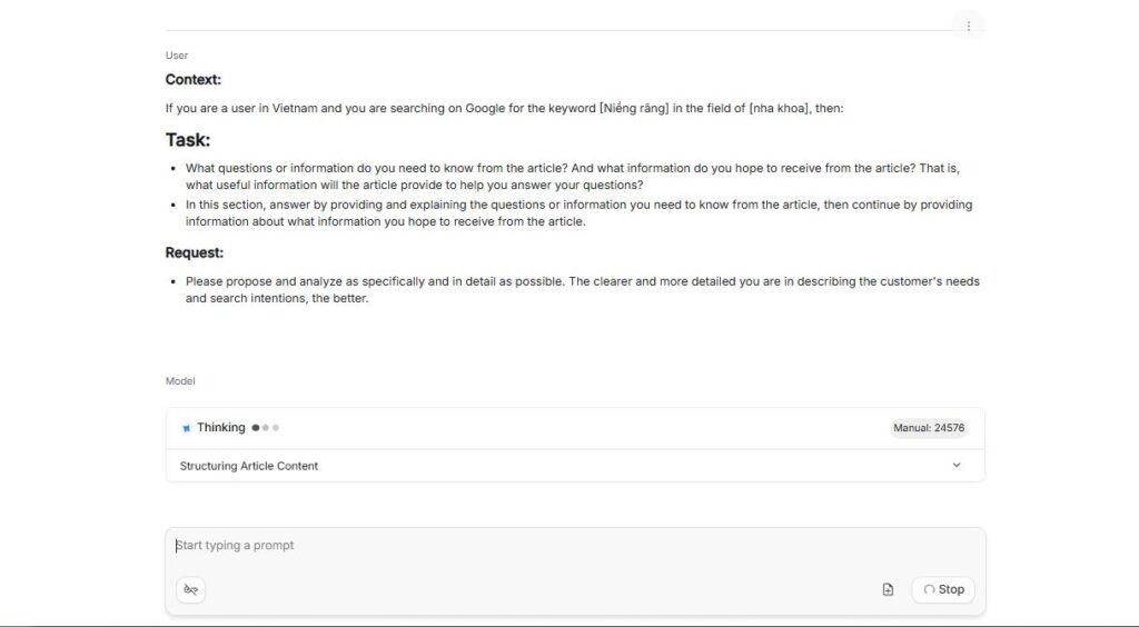 Bước 2 Phân tích Search Intent cụ thể theo thị trường