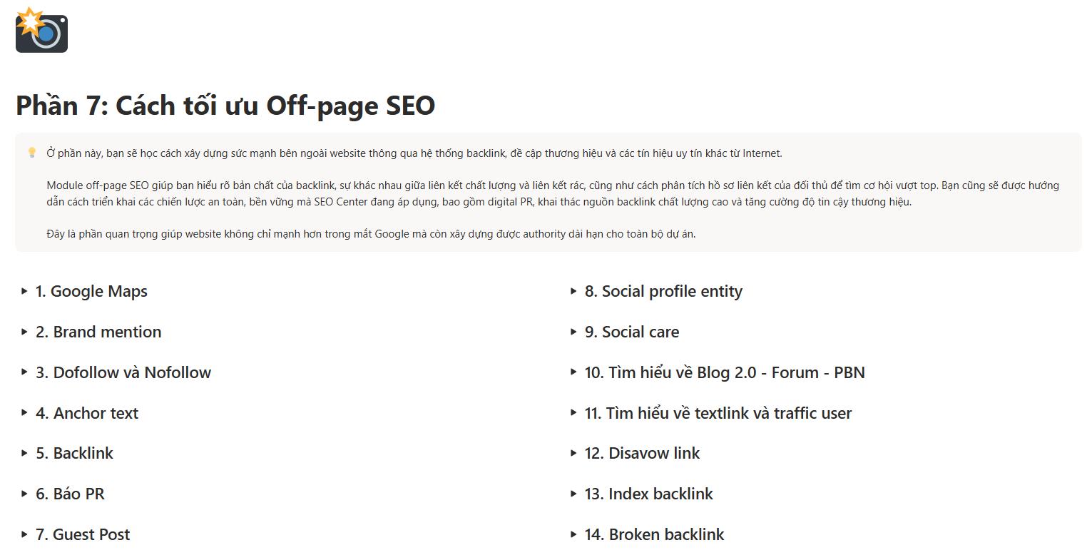 Nội dung buổi 7 Cách tối ưu Off-page SEO