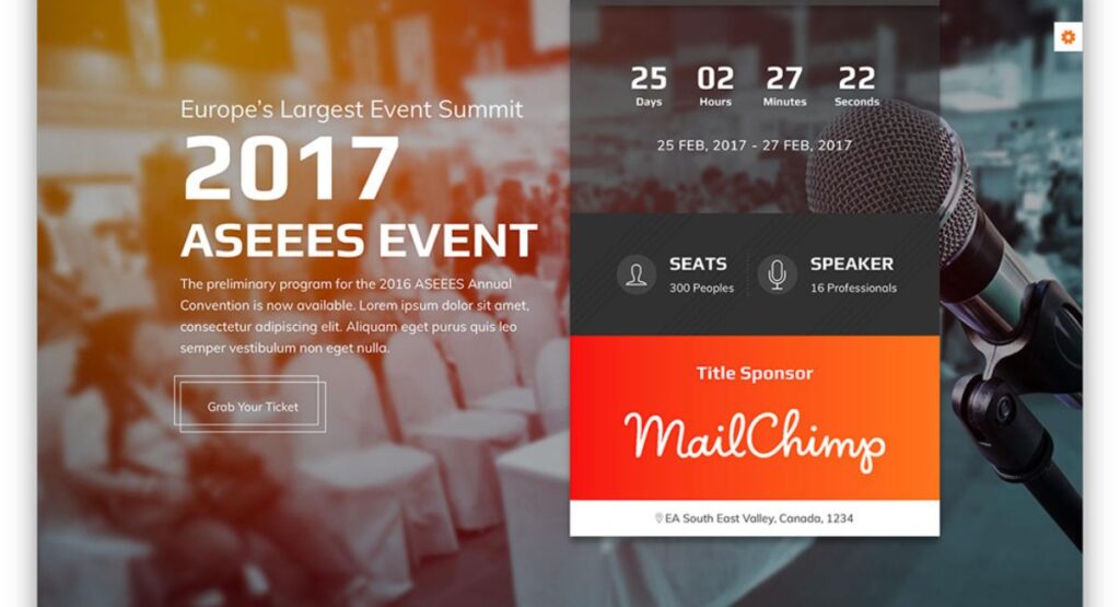 Landing Page đăng ký sự kiện