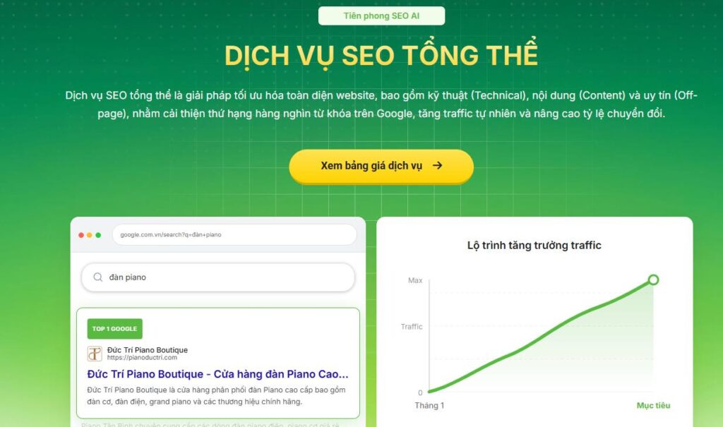 15+ công ty SEO uy tín, chuyên nghiệp nhất Việt Nam 2026 34 Lựa chọn dịch vụ SEO tổng thể website tại SEO Center