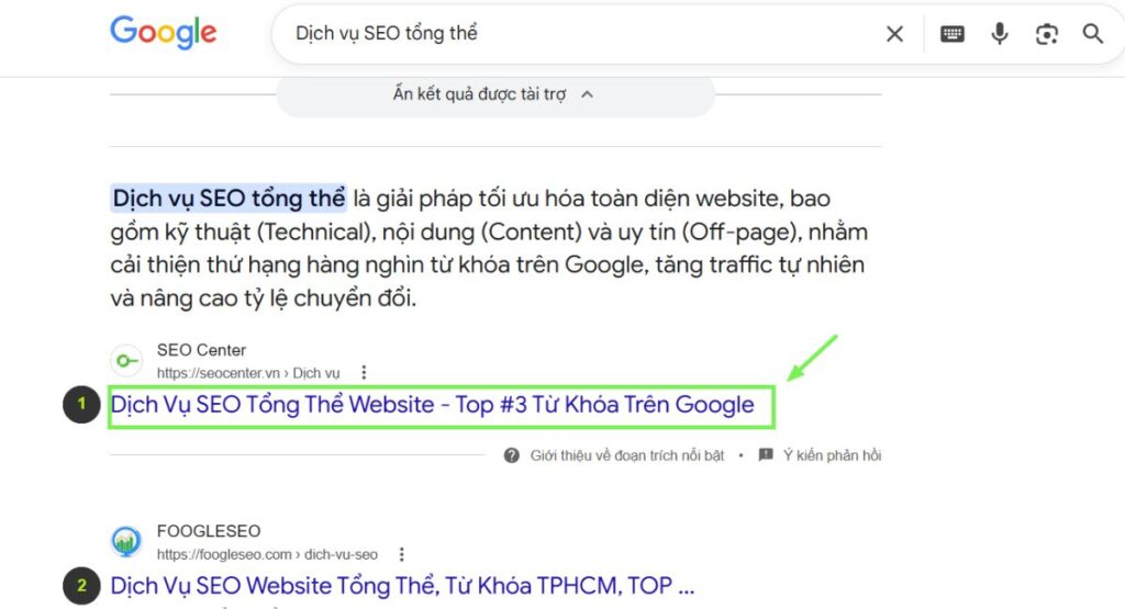 Lý do tiêu đề quyết định hiệu quả tăng trưởng traffic