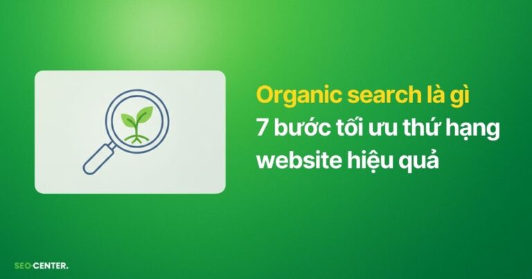 Organic search là gì? 7 bước tối ưu website hiệu quả