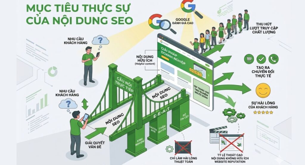 Mục tiêu thực sự của nội dung SEO