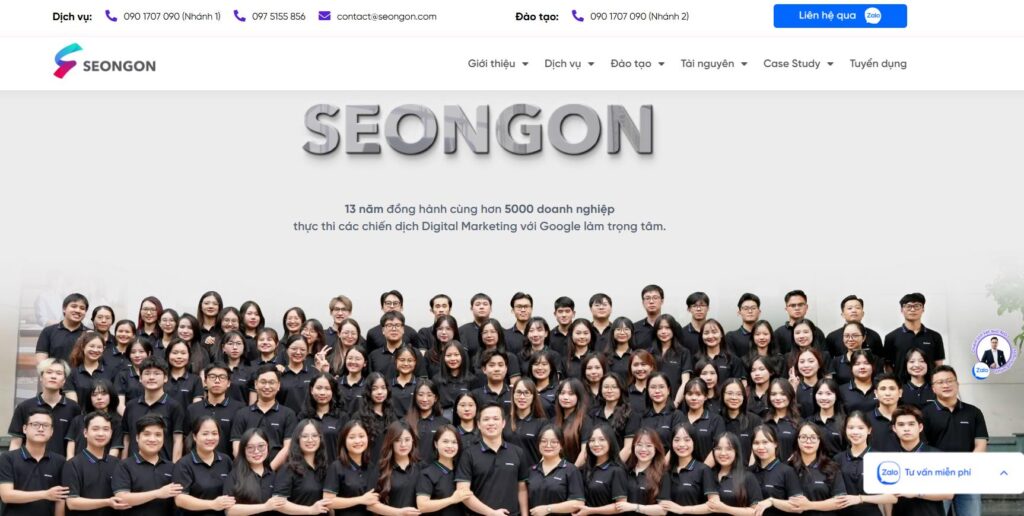 15+ công ty SEO uy tín, chuyên nghiệp nhất Việt Nam 2026 21 SEONGON là một agency chuyên về Google Marketing và Digital Marketing tổng thể uy tín tại Việt Nam, được sáng lập bởi ông Mai Xuân Đạt. Hoạt động từ năm 2012, SEONGON nổi tiếng với các dịch vụ SEO website bền vững, Google Ads, và các chiến dịch marketing lấy Google làm trọng tâm, cam kết giá trị thật cho doanh nghiệp.