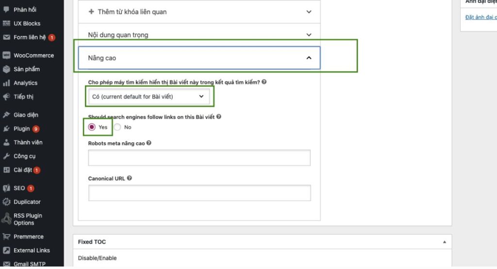 Sử dụng thẻ Meta Robots