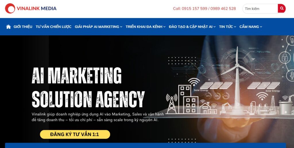 15+ công ty SEO uy tín, chuyên nghiệp nhất Việt Nam 2026 26 Vinalink Agency: Chuyên tư vấn giải pháp, đào tạo và thực hiện trực tiếp các chiến lược Digital marketing toàn diện cho doanh nghiệp cam kết tăng trưởng doanh thu và tăng nhận diện thương hiệu