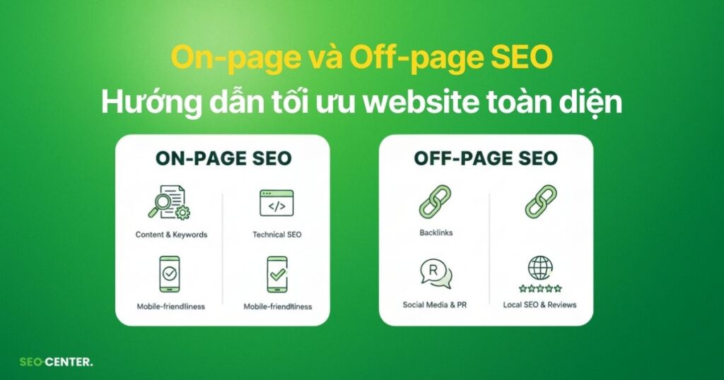 On-page và Off-page SEO