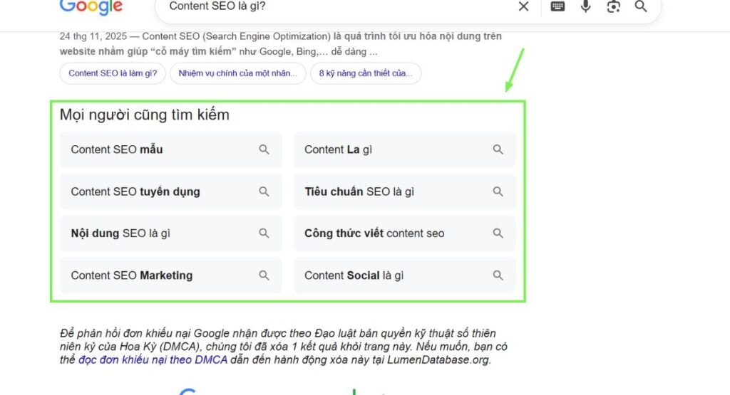 Tính năng People Also Ask của Google