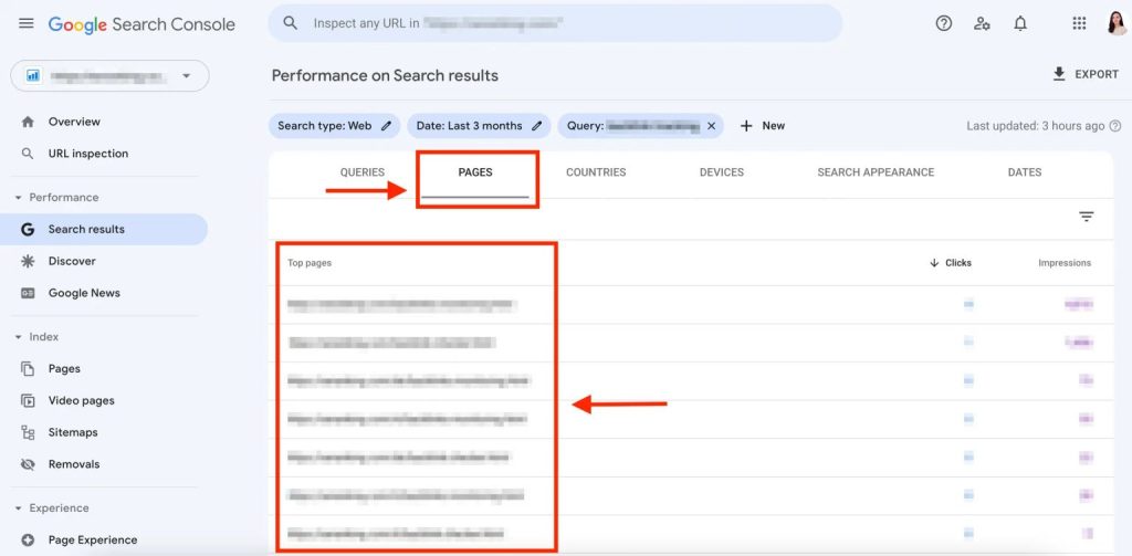 Kiểm tra nhiều URL cùng xếp hạng trong Google Search Console