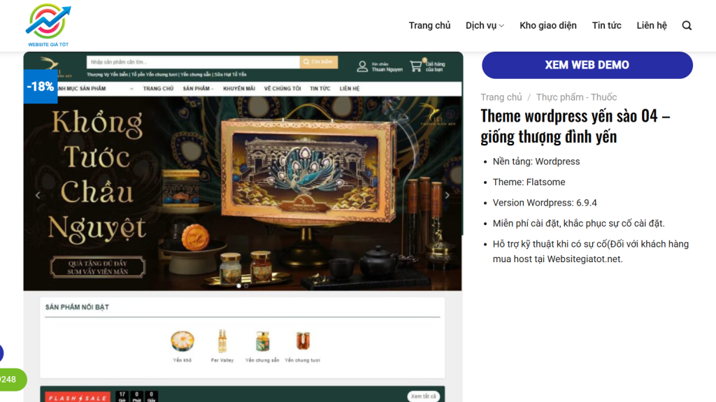 Mẫu website giá rẻ - đẹp