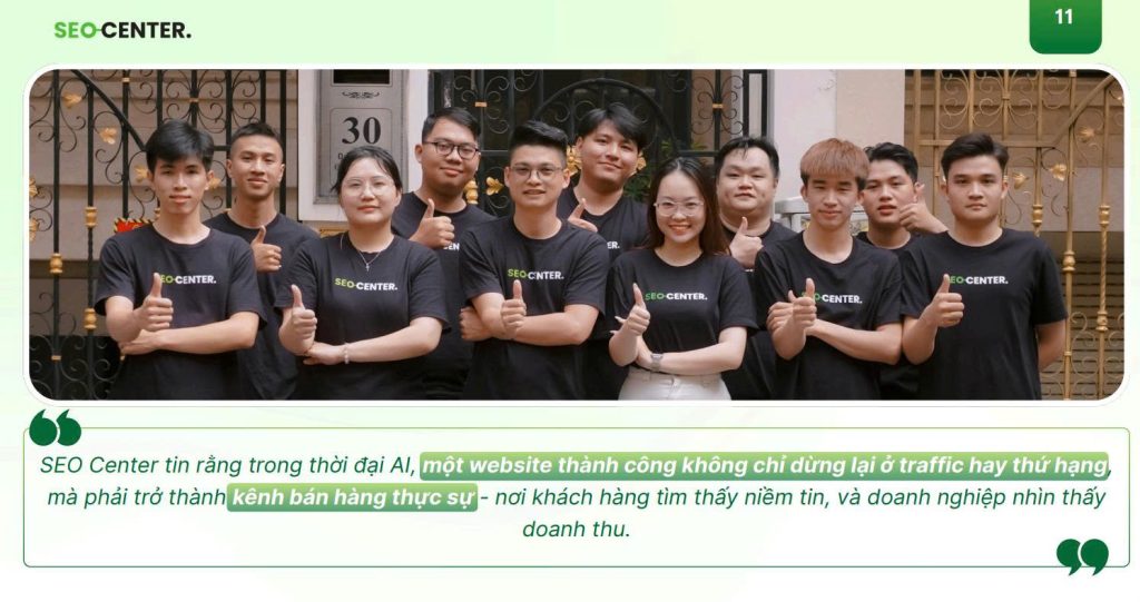 Website tại SEO Center được thiết kế từ tư duy Digital Marketing tối ưu thiết kế web UI/UX và chuẩn SEO