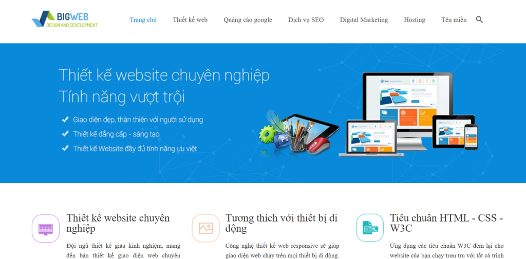 thiết kế web Bigweb