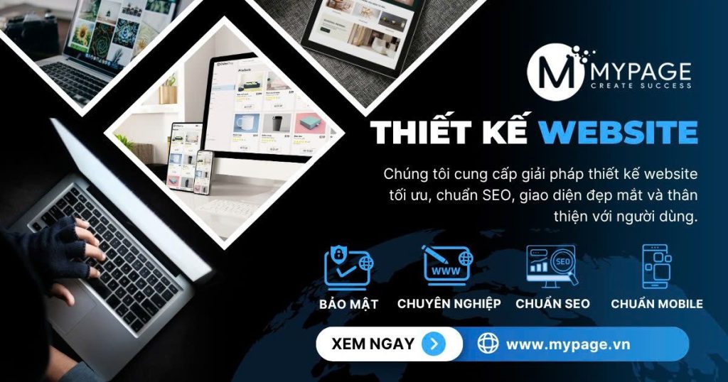thiết kế web Mypage