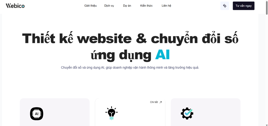 thiết kế web Webico