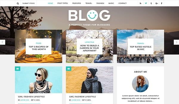 web nội dung dạng blog hoặc tin tức