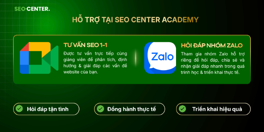 Mua khóa học có được hỗ trợ gì thêm ngoài video bài giảng không?